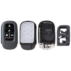 Smart Key Fob Shell Case for Honda Accord Civic 2022-2024 KR5TP-4 72147-T20-A01 (5 Button Fan & Trunk)