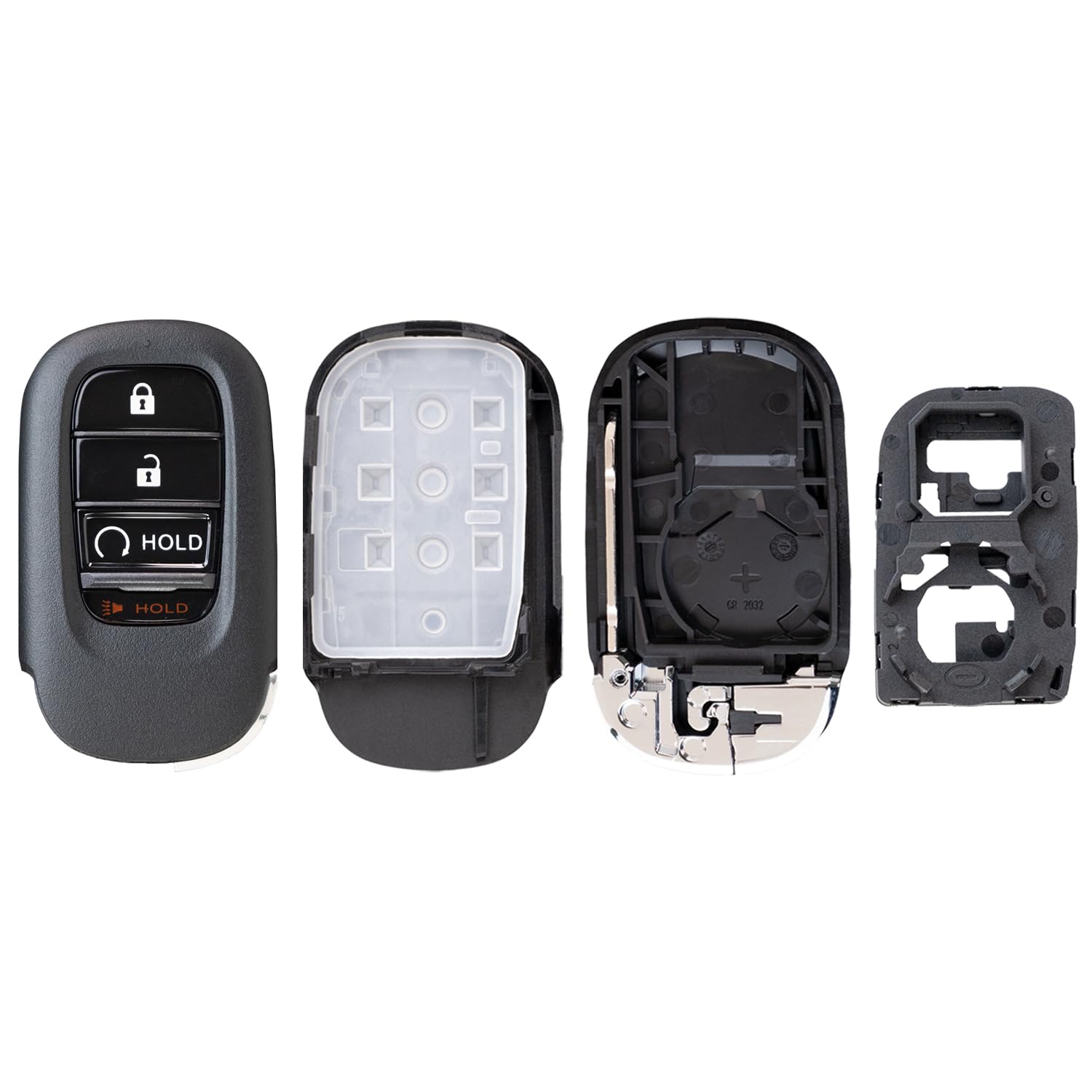 Smart Key Fob Shell Case for Honda Accord Civic CR-V 2022-2024 KR5TP-4 72147-T20-A01 (4 Button RS)