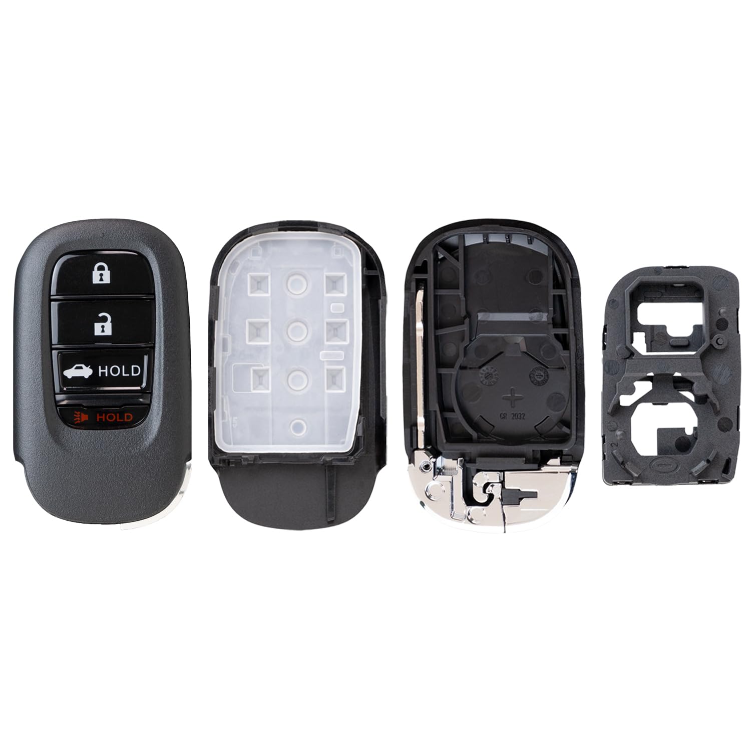 Smart Key Fob Shell Case for Honda Accord Civic CR-V 2022-2024 KR5TP-4 72147-T20-A01 (4 Button Trunk)