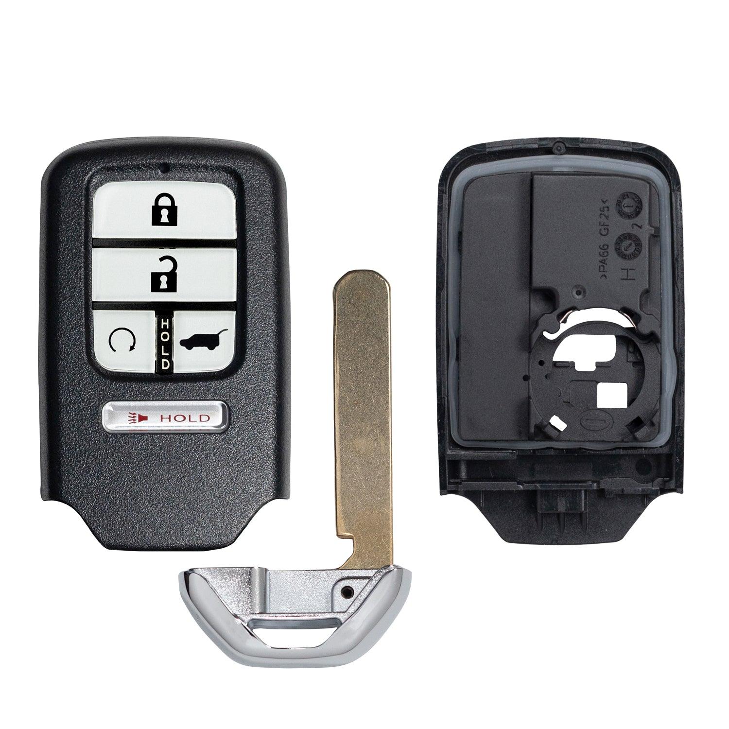 Smart Key Fob Shell Case for Honda Pilot CR-V Civic 2016-2021 KR5V2X 72147-TG7-A11 (5 Button)
