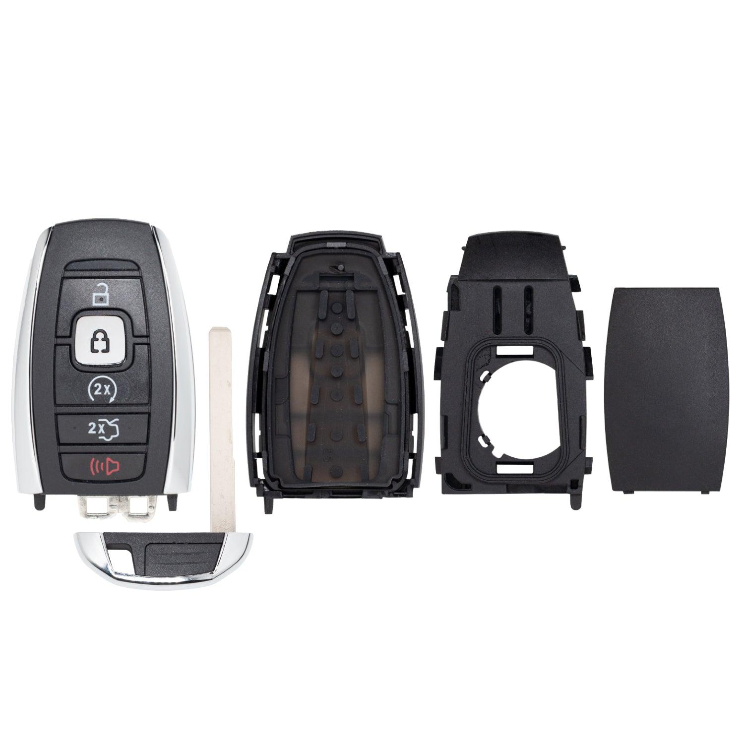 Smart Key Fob Shell Case for Lincoln Continental MKC MKZ 2017-2020 M3N-A2C94078000 164-R8156 (5 Button)