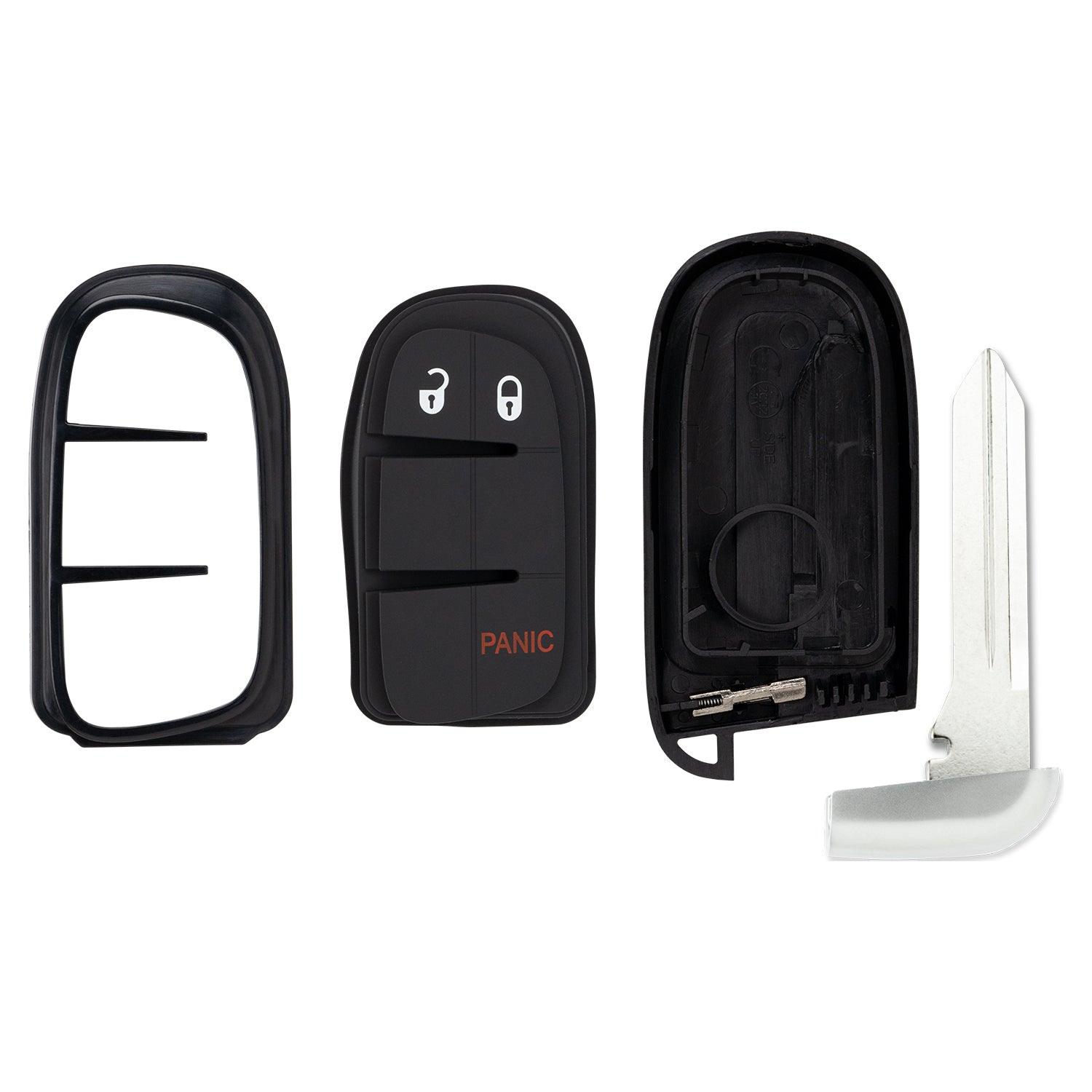 Smart Key Fob Shell Case for Ram 1500 2500 Cherokee 2013-2021 GQ4-54T 68105078 (3 Button)