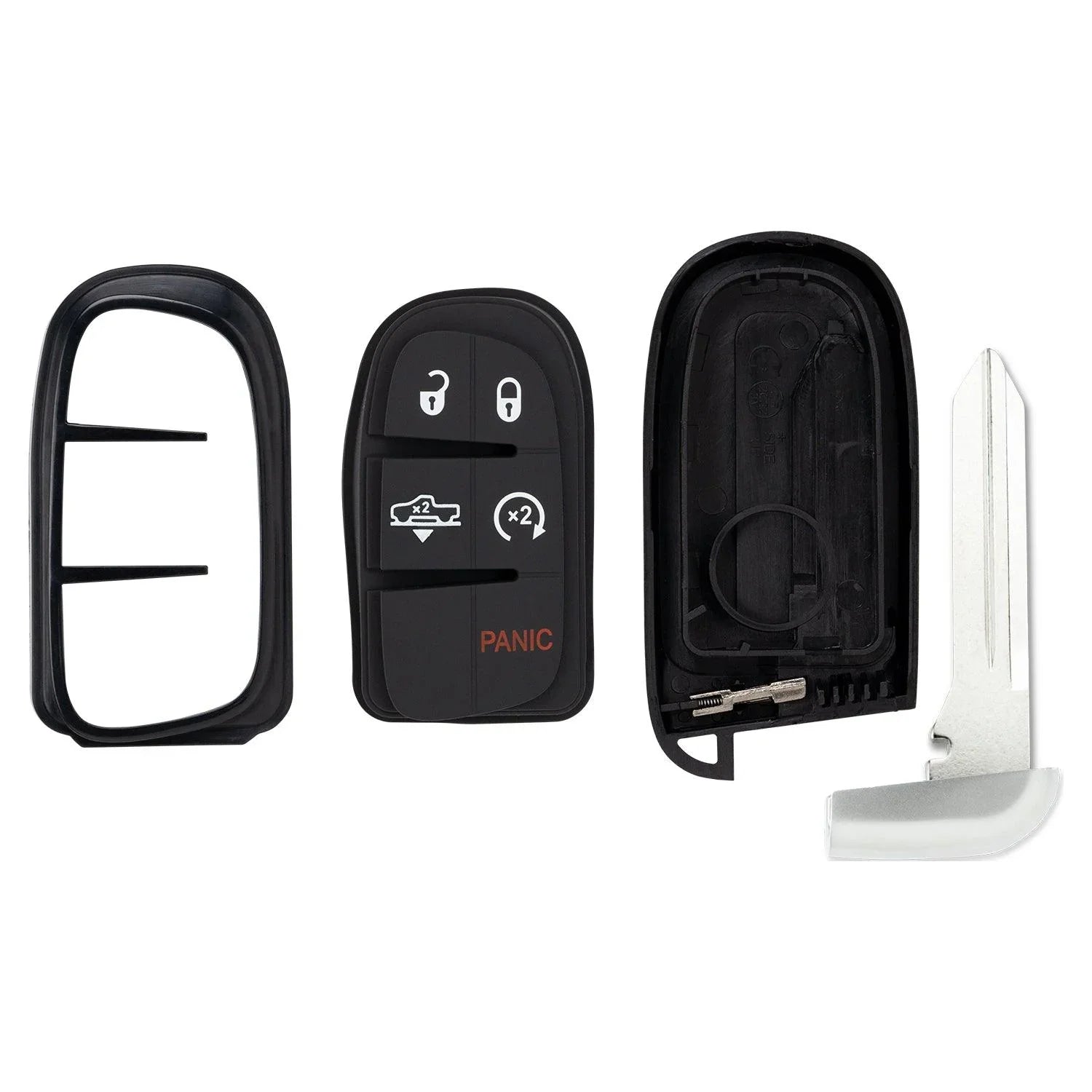 Smart Key Fob Shell Case for Ram 1500 2500 Cherokee 2013-2021 GQ4-54T 68105078 (5 Button)