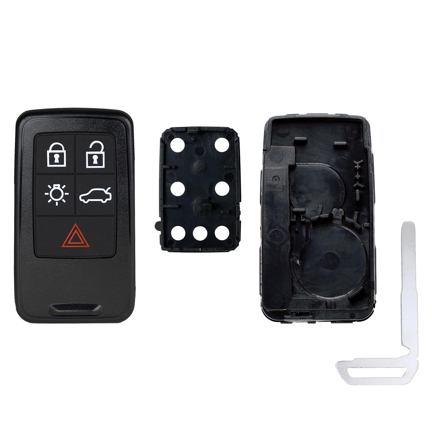 Smart Key Fob Shell Case for Volvo XC70 XC60 V70 V60 S80 S60 V40 2007-2018 KR55WK49264 30659637 (5-Button)