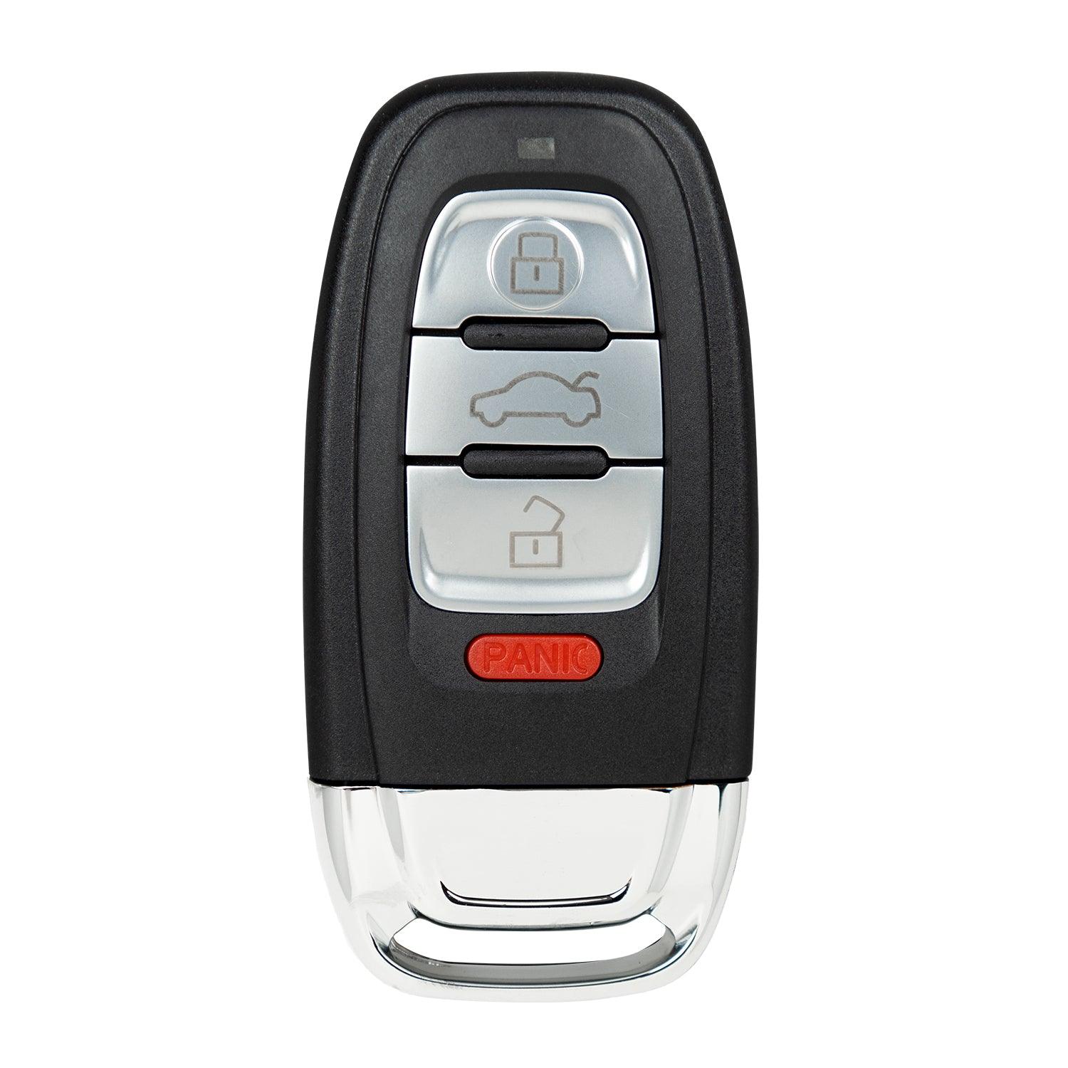 Smart Keyless Fob for Audi A4 A5 S4 S5 A7 S7 A8 S8 Q5 A6 S6 Allroad 2008-2016 IYZFBSB802 8TO-959-754B (4 Button) 
