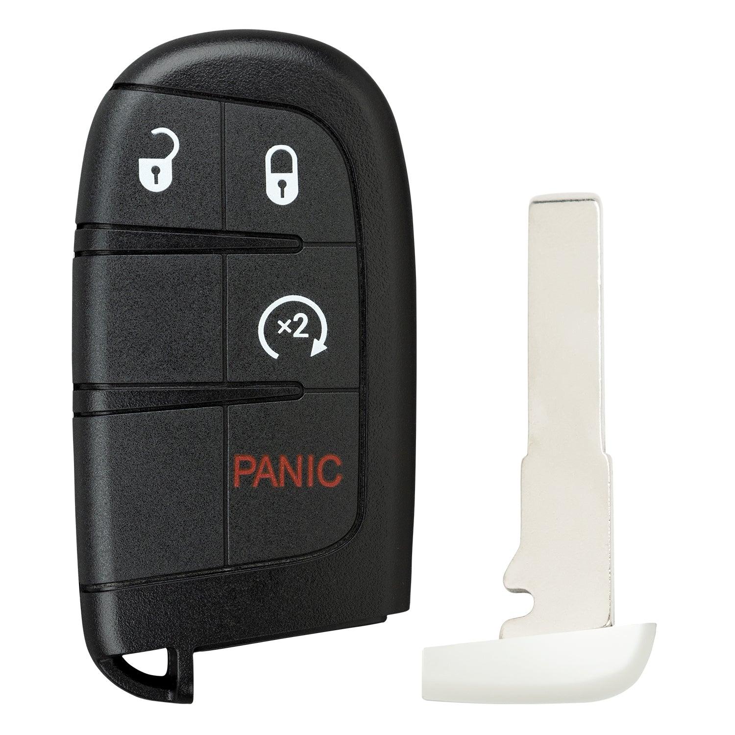 Smart Keyless Fob for Jeep Renegade 2015-2021 M3N40821302 6MP33DX9 (4 Button)