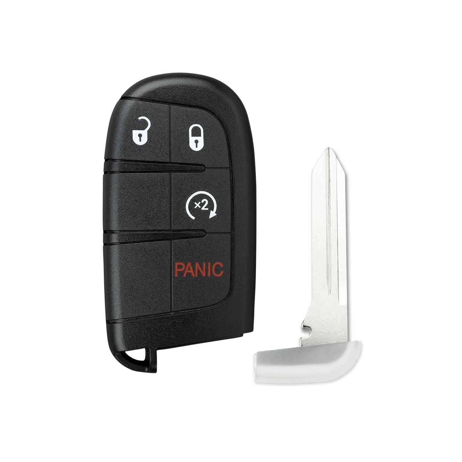 Smart Keyless Fob for Journey Durango Compass Grand Cherokee 300 200 Charger Challenger M3N40821302 68066350 (4 Button)