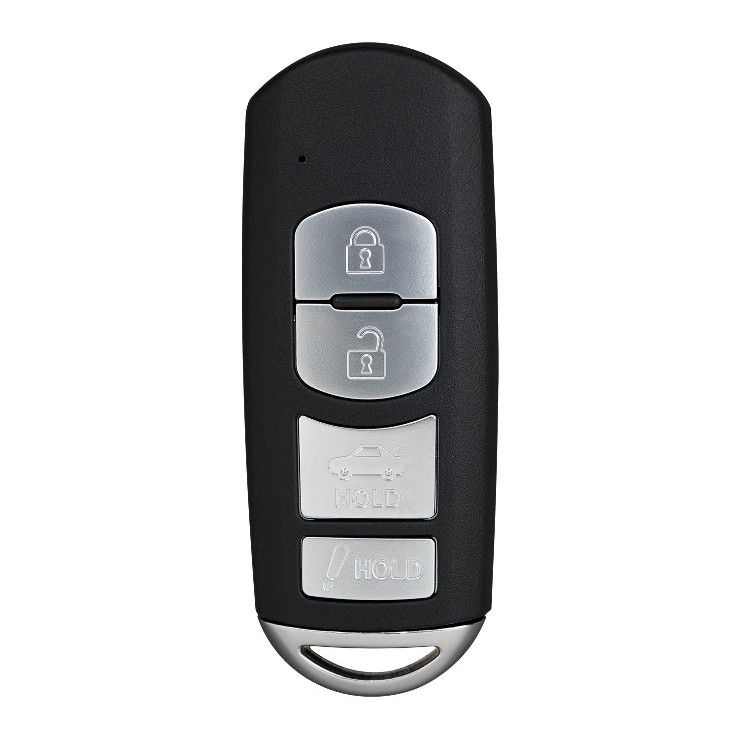Smart Keyless Fob for Mazda 2 3 6 Sedan Miata MX-5 2014-2019 WAZSKE13D01 GJY9-67-5DY (4 Button)