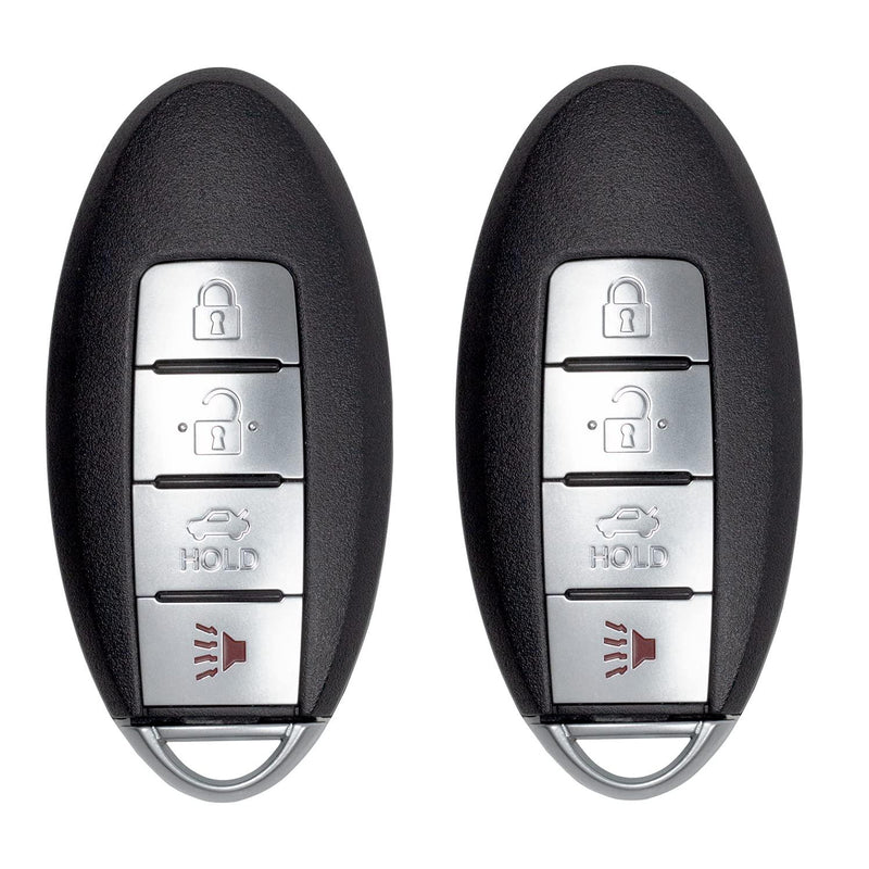 Smart Keyless Fob for Nissan Maxima Versa Murano G35 G37 G25 Q60 Altima 2007-2015 KR55WK48903 285E3-JA05A (4 Button - 2 Pack)