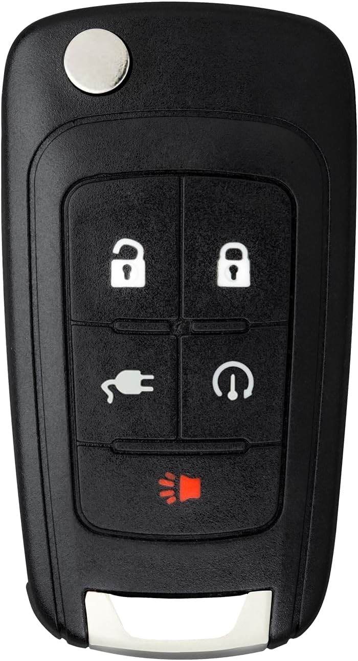 StandardAutoPart Flip Key fob Remote Compatible with Chevrolet Malibu Volt OHT05918179 22755321 22755323 IC: 5461A-05918179 (5 Button)