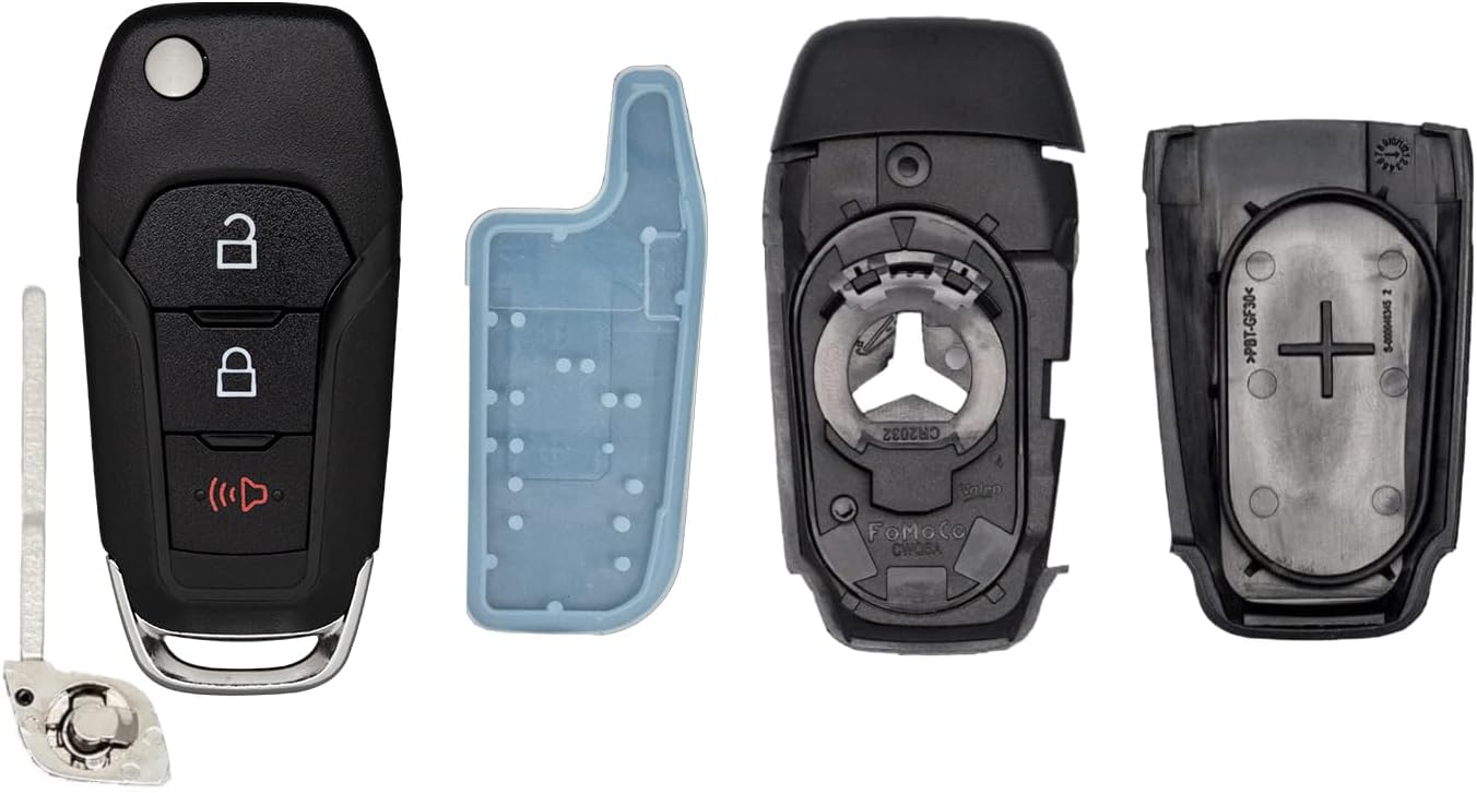 StandardAutoPart Premium Key Fob Shell Case Compatible with Ford F-250 F-150 Explorer Escape Maverick Ranger Bronco Ecosport F-350 F-450 F-550 FCC ID: N5F-A08TAA 164-R8130 (Shell Only)