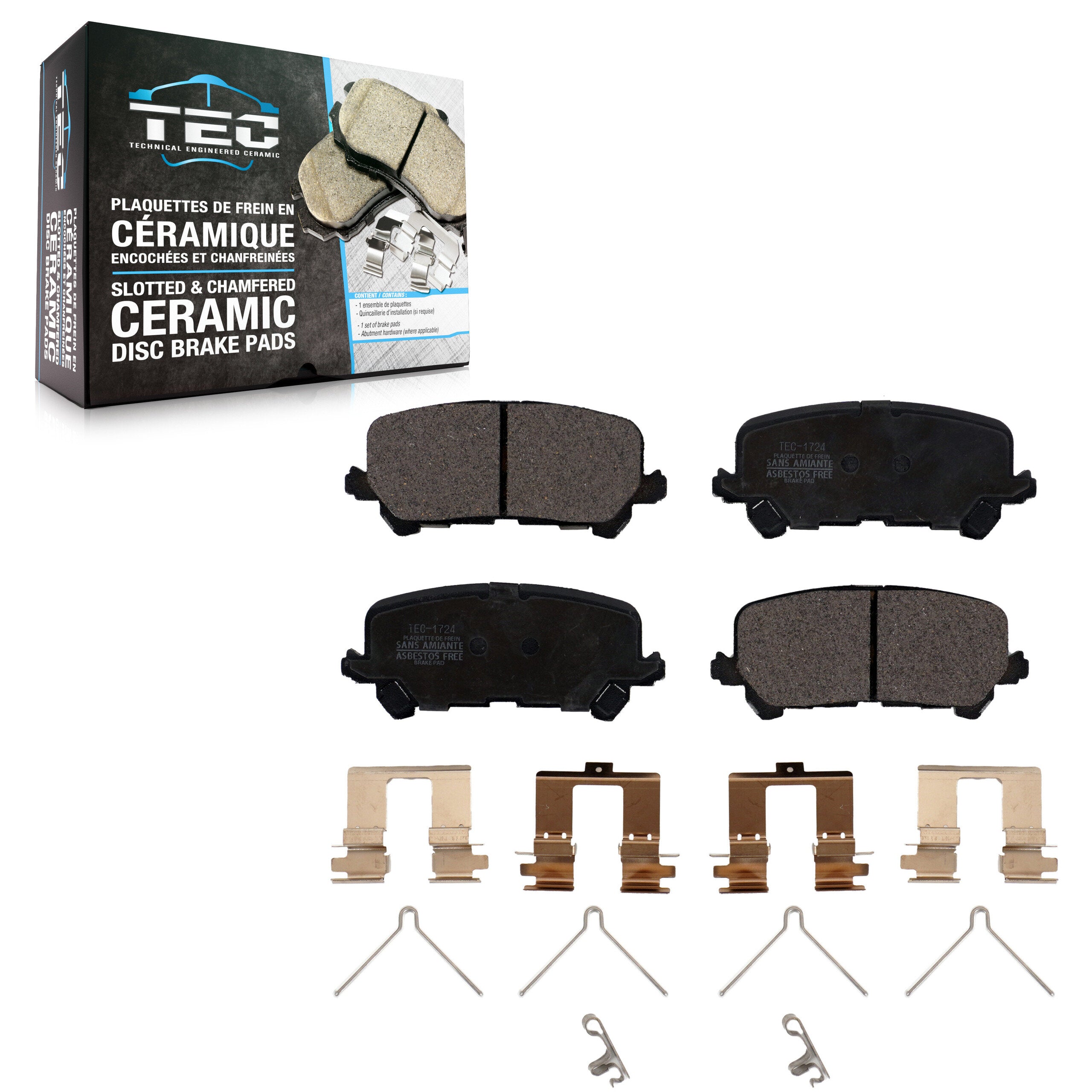 TEC TEC-1724 Disc Brake Pad for 2014-2025 Honda Passport product image