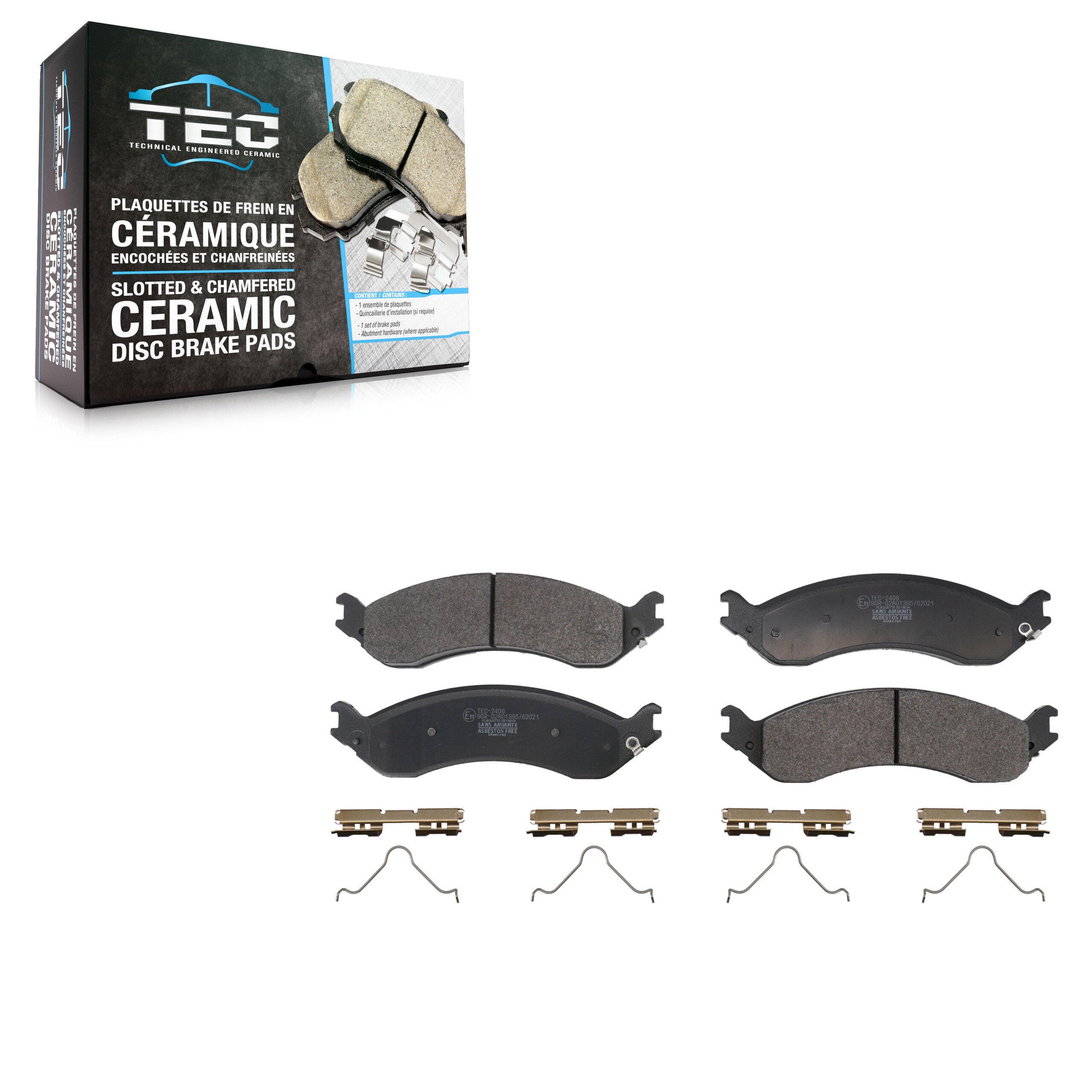 TEC TEC-2406 Disc Brake Pad for 2021-2024 Chevrolet Express 2500 product image