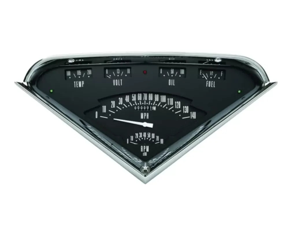 Classic Instruments TF01B-LS Black Truck Tach Force 6-in-1 Package for 1955–1959 Chevrolet Truck