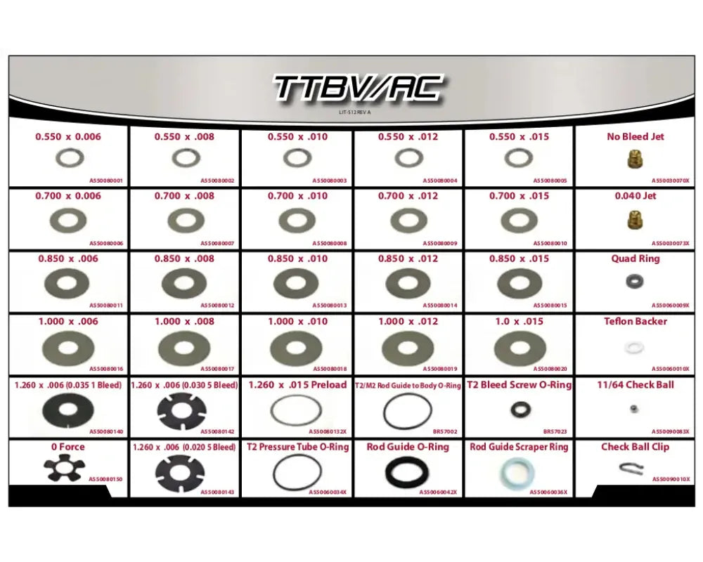 AFCO TTBV/AC Rebuild Kit 11T