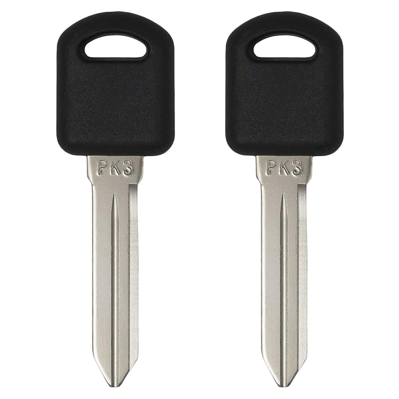 Transponder Chip Key for Chevrolet GMC Saturn Pontiac Oldsmobile 1997-2006 MEGAMOS ID 13 B97PT (2 Pack)