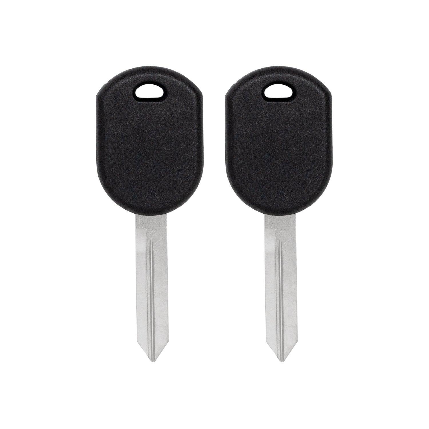 Transponder Chip Key for  Ford Edge Explorer F-150 F-250 Fusion Ranger Taurus Mark LT MKX MKZ Flex 8040 H92PT 164-R8040 (2 Button)