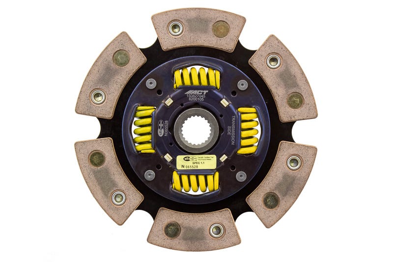 ACT 6200105 6 Pad Sprung Race Disc for 1990–1993 Mazda Miata / MX-5