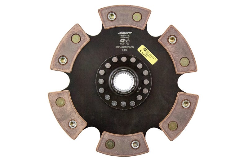 ACT 6224008 6 Pad Rigid Race Disc for 2006–2015 Mazda Miata / MX-5