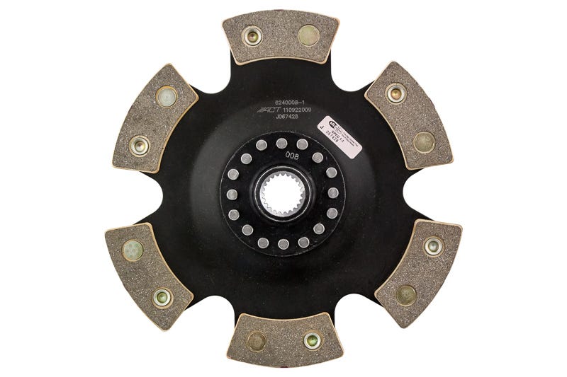 ACT 6240008 6 Pad Rigid Race Disc for 1999–2004 Porsche 911