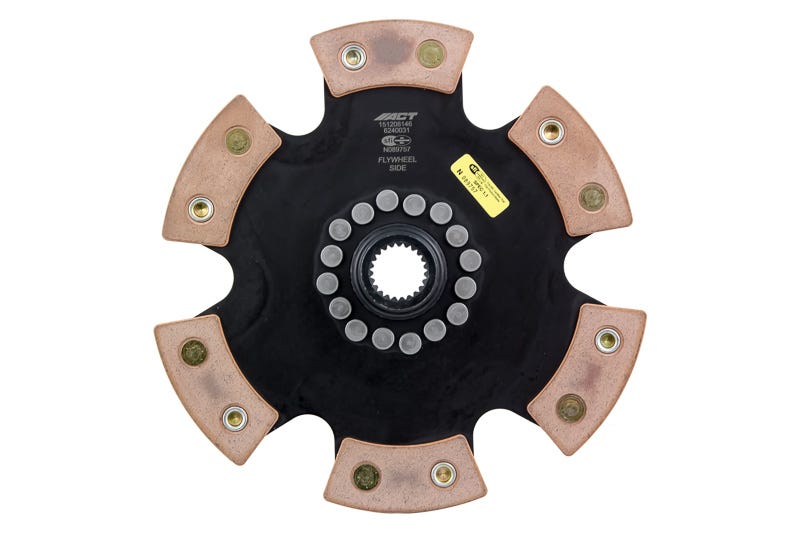 ACT 6240031 6 Pad Rigid Race Disc for 1991–1998 Porsche 911