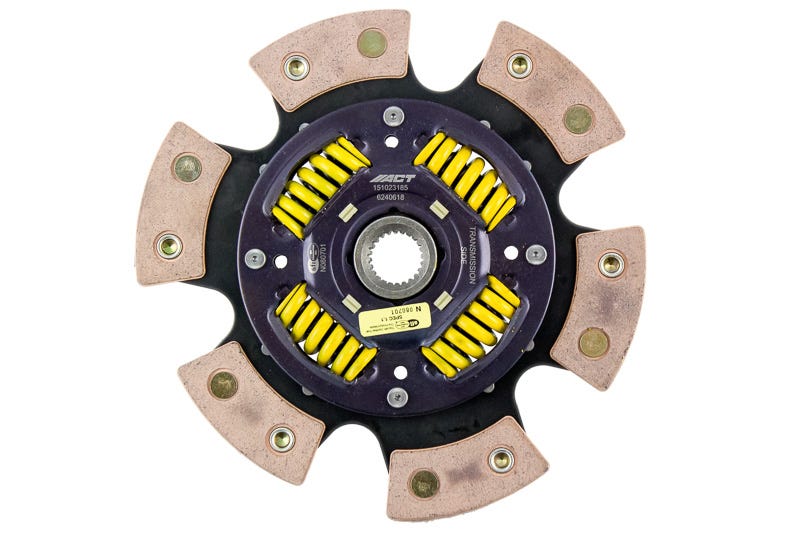 ACT 6240618 6 Pad Sprung Race Disc for 2004–2014 Subaru Impreza