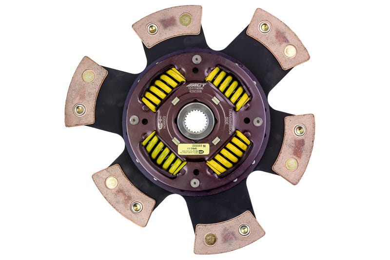 ACT 6280308 6 Pad Sprung Race Disc for 2011–2017 Ford Mustang