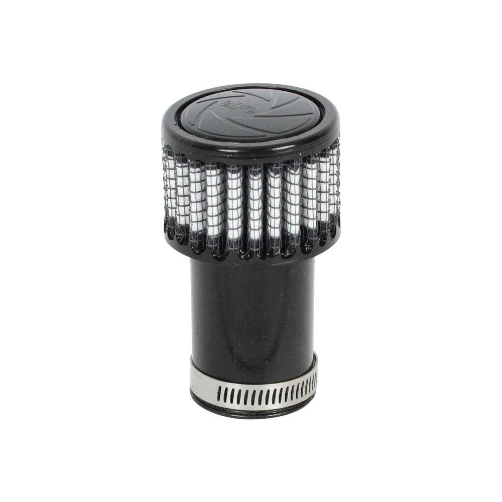 aFe Power 18-01004 Air Filter Crank Case Ventilation Pro Dry S 1 F x 2 B x 2 T(Chrome) x 1-1/2 H in (Blue)