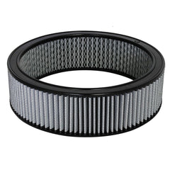 aFe Power 18-11425 Air Filter Round Racing Pro Dry S 14 OD x 12 ID x 4 H in E/M (White)