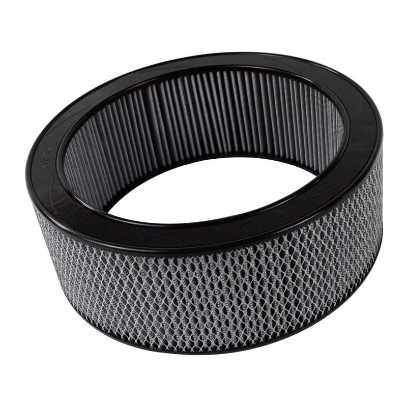 aFe Power 18-11428 Air Filter Round Racing Pro Dry S 14 OD x 11 ID x 5 H in E/M (Gray)