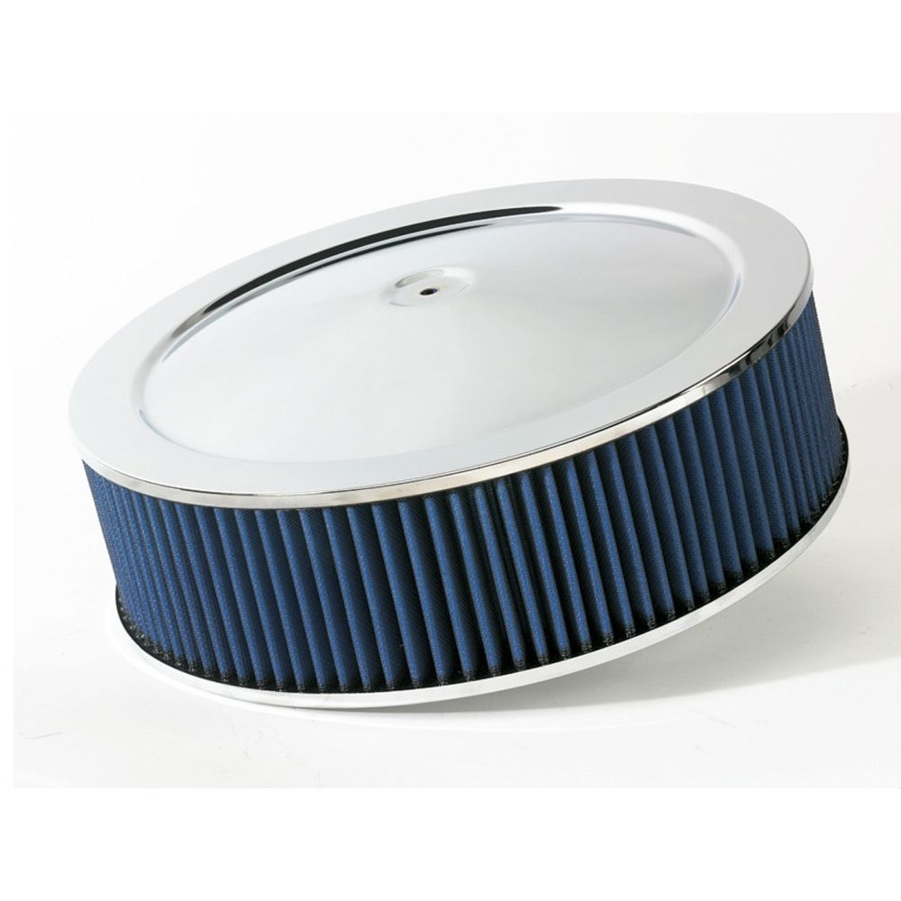 aFe Power 18-21402 Air Filter Chrome Assembly 14 D x 4 H in (Black/Blue) E/M