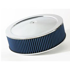 aFe Power 18-21402 Air Filter Chrome Assembly 14 D x 4 H in (Black/Blue) E/M