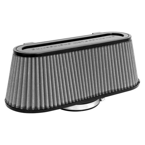 aFe Power 21-90033 Air Filter Pro Dry S 3-7/8F x(14x5-1/2)B x(12x3-1/2)T x5H in (Red)