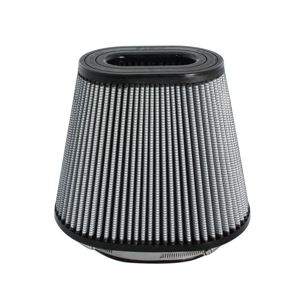 aFe Power 21-91070 MagnumFLOW Intake PRO DRY S Air Filter - Flange ID-5.25x7 in. x B-6.31x10 in. x T-4.5x6.75 in. x H-8 in.