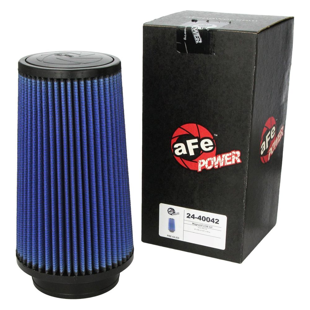 aFe Power 24-40042 Air Filter Pro 5R 4 F x 6 B x 4-3/4 T x 10 H in (Blue)