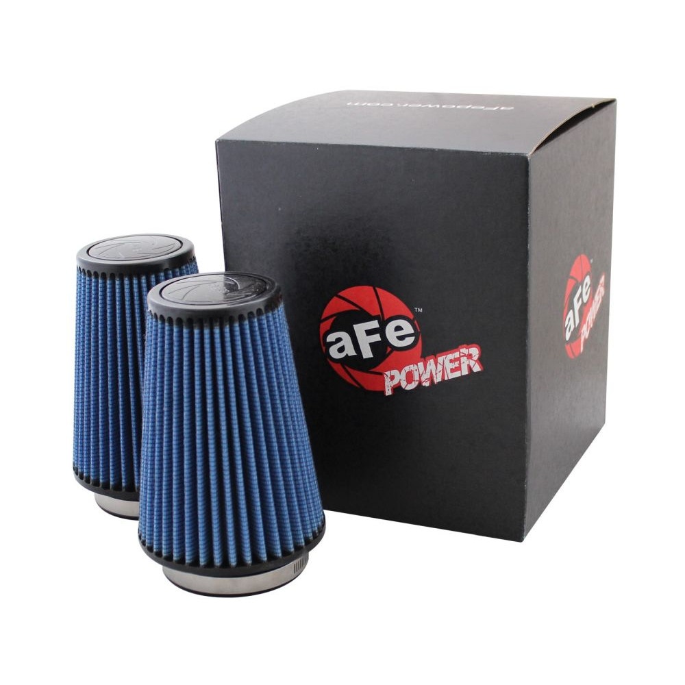 aFe Power 24-90069M MagnumFLOW Intake PRO 5R EcoBoost Stage 2 Air Filter - 3.5 in. F x 5 in. B x 3.5 in. T x 7 in. H - 1 in. Flange - 2 Qty.