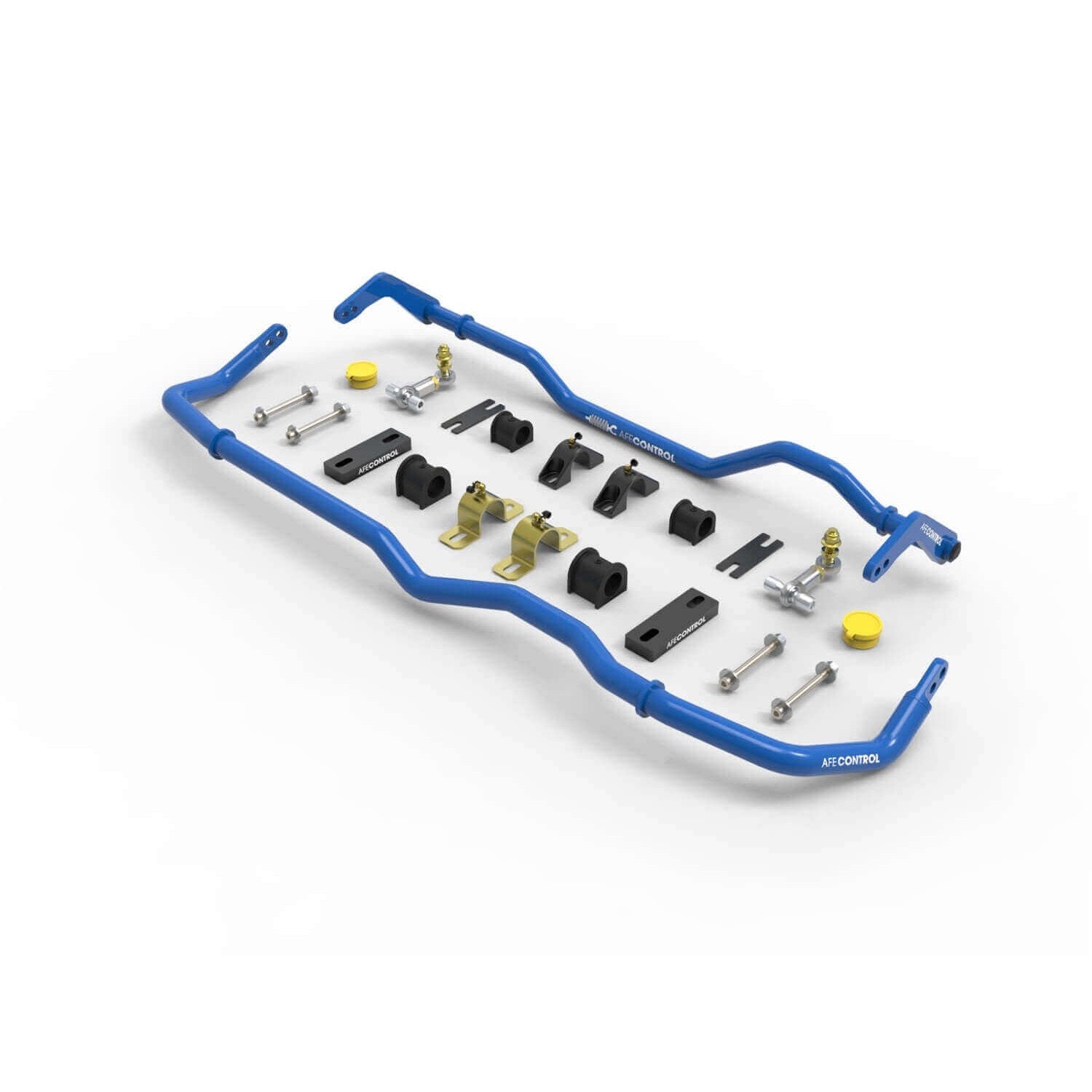 aFe Power 440-612001-L Control Front And Rear Blue Powdercoated Sway Bar Set