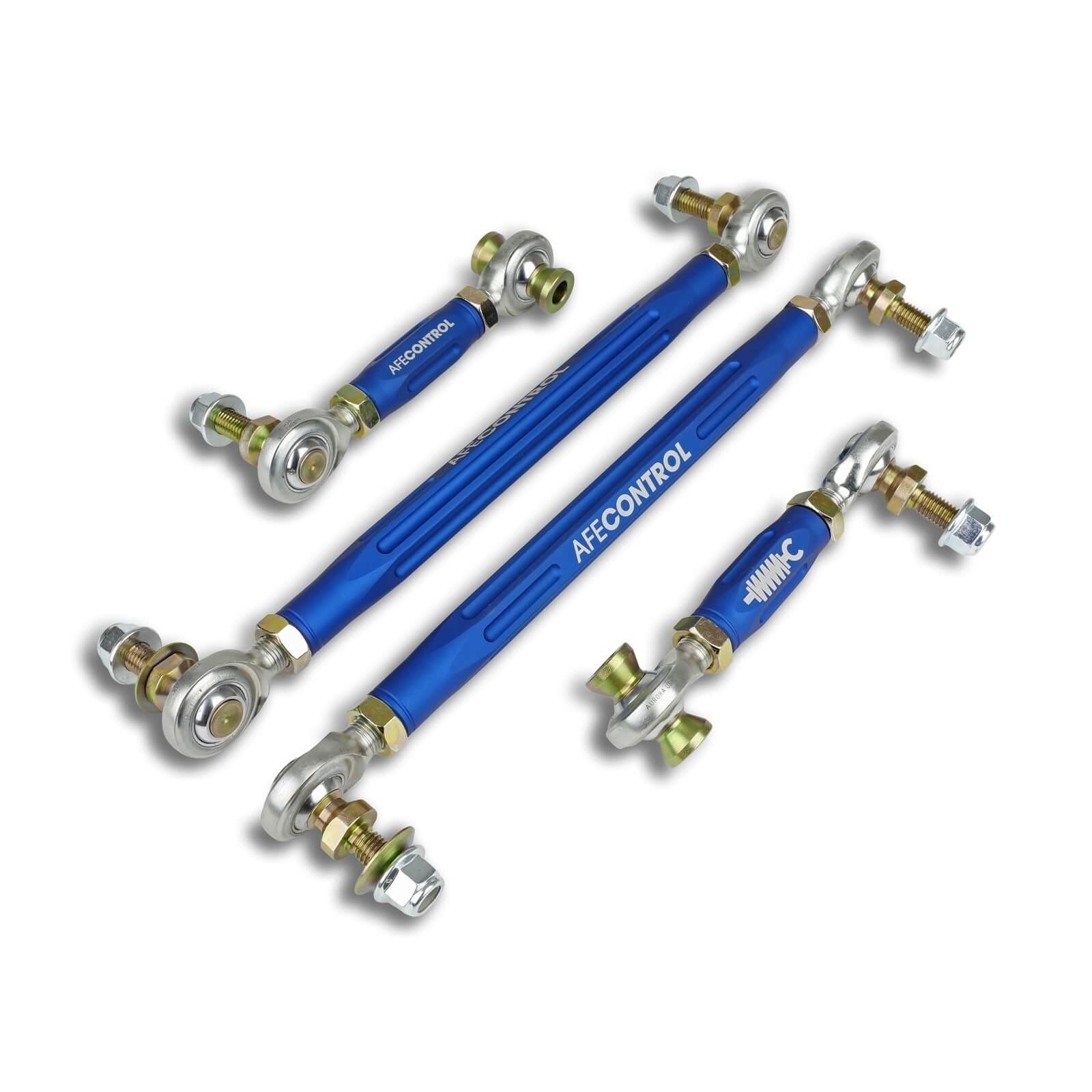 aFe Power 442-502001-L Control Series Front And Rear Blue Powder Coated Adjustable End Link