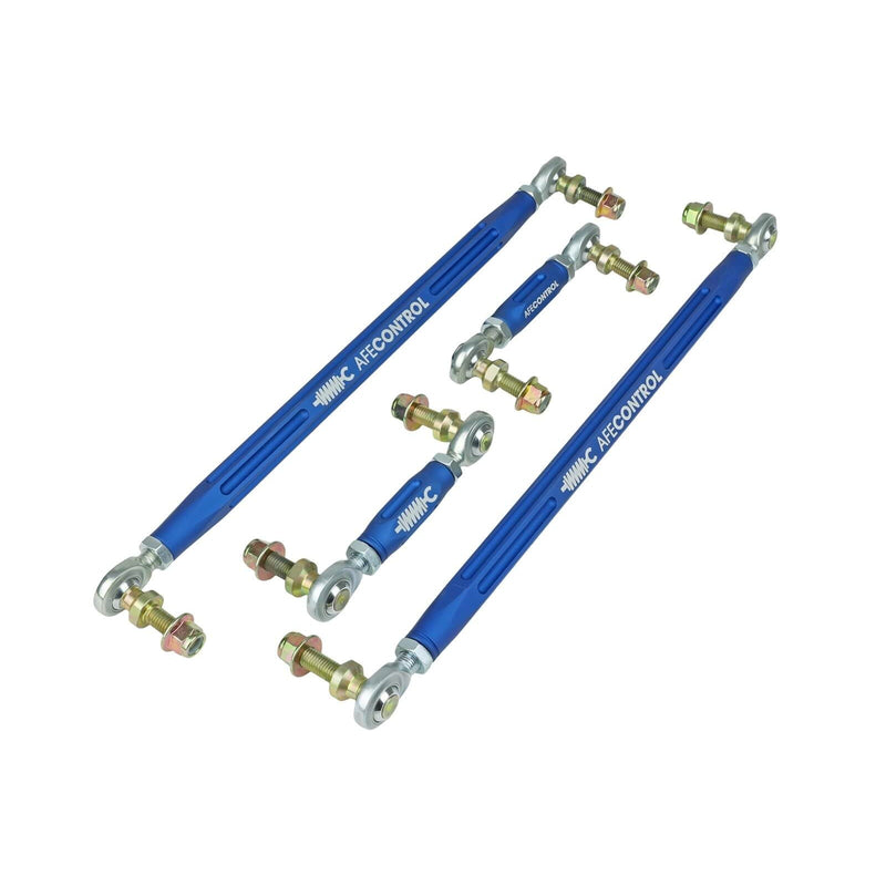 aFe Power 442-721001-L Control Series Front And Rear Blue Powder Coated Adjustable End Link