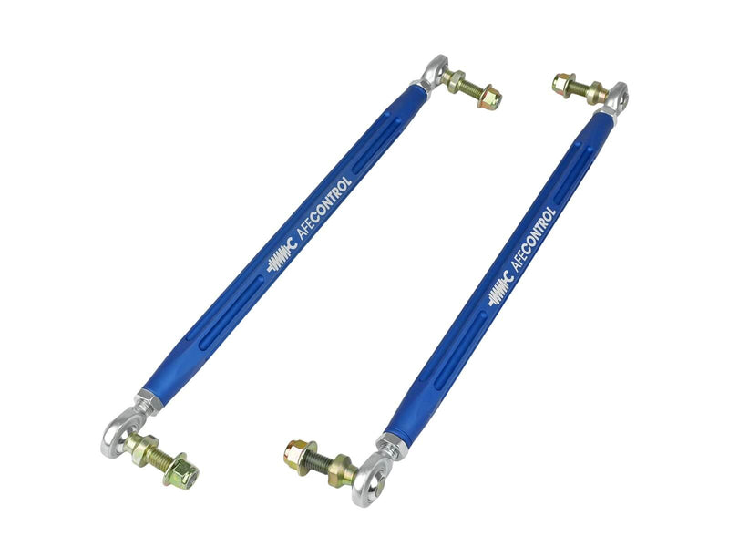 aFe Power 442-721001FL Control Series Front Adjustable Blue Powder Coated Adjustable End Link for 2021–2025 Toyota GR Supra