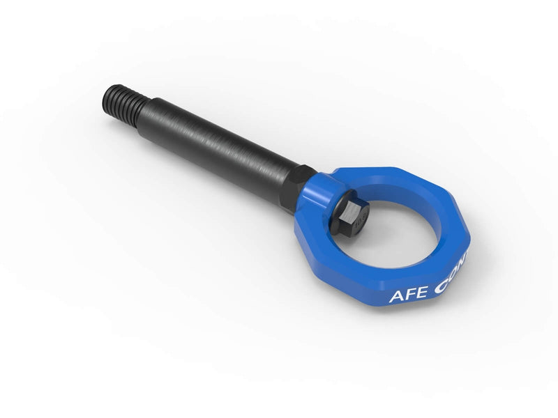 aFe Power 450-502002-L Control Series Rear Blue Powder Coated Tow Hook