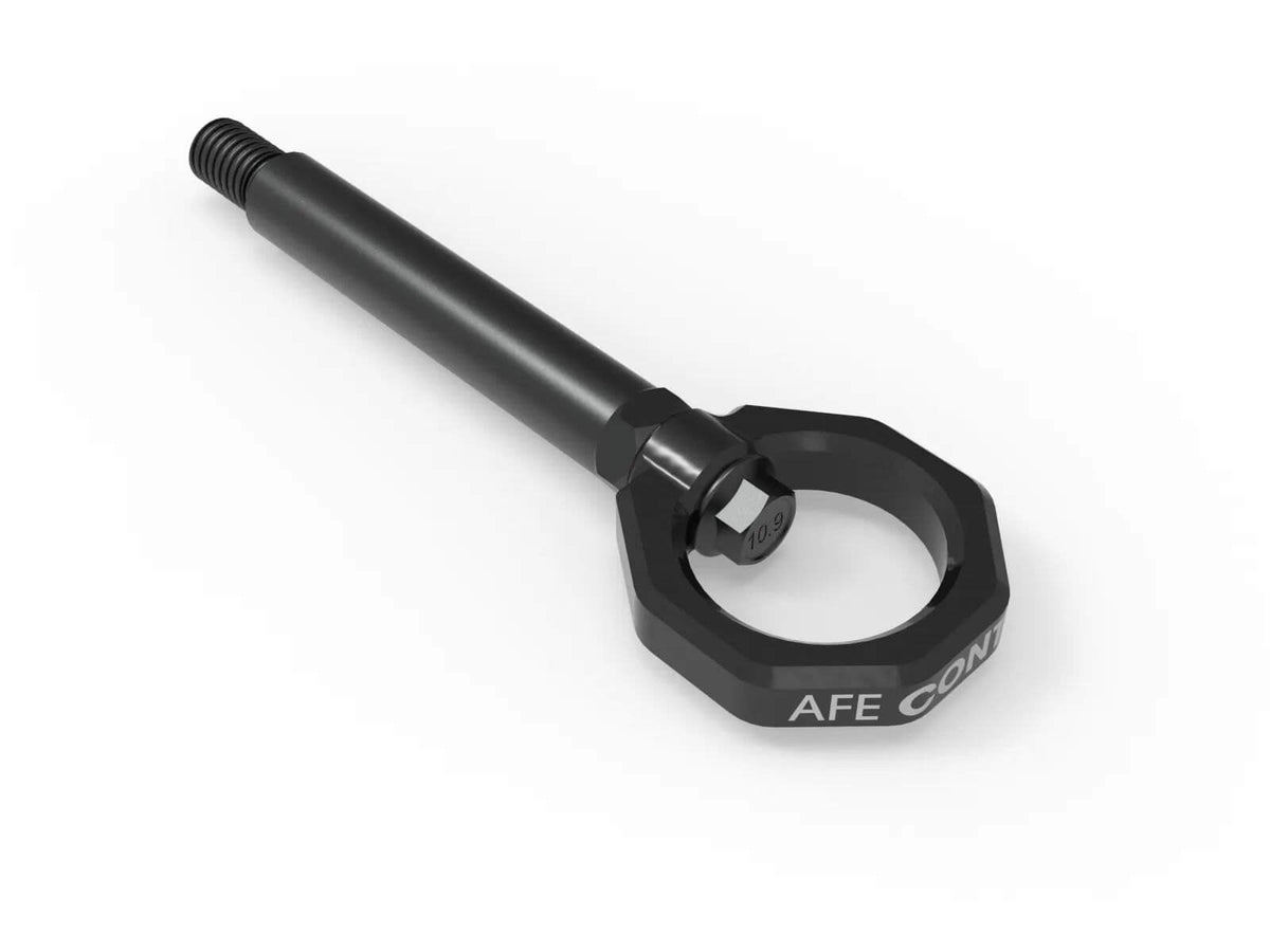 aFe Power 450-502004-B CONTROL Series Front And Rear Black Powder Coated Tow Hook for 2023–2025 BMW M2