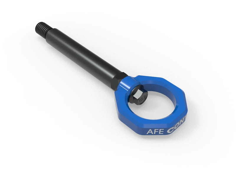 aFe Power 450-502004-L CONTROL Series Front And Rear Blue Powder Coated Tow Hook for 2023–2025 BMW M2