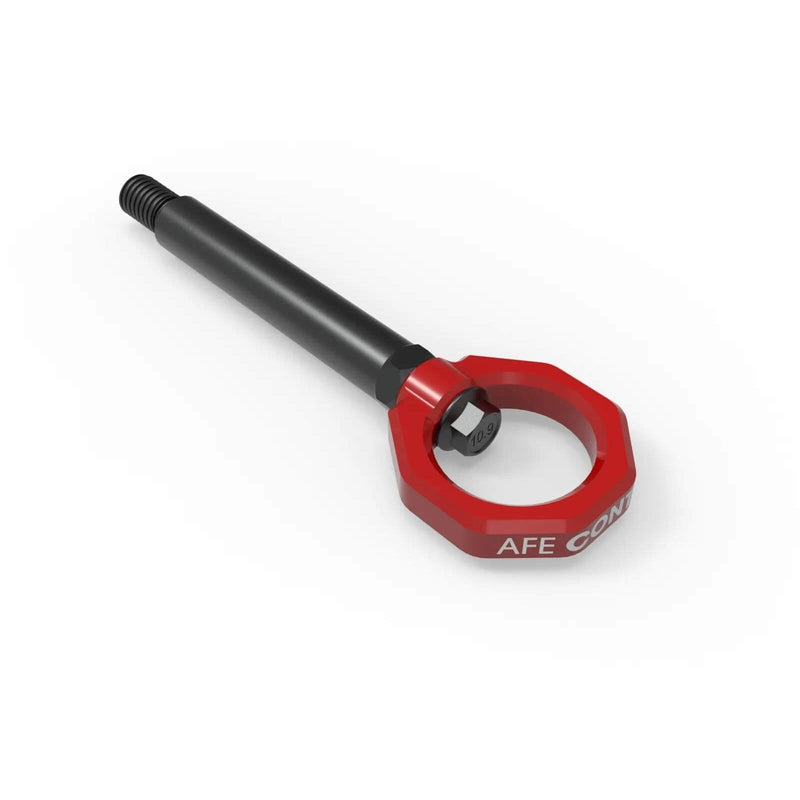 aFe Power 450-502004-R CONTROL Series Front And Rear Red Powder Coated Tow Hook