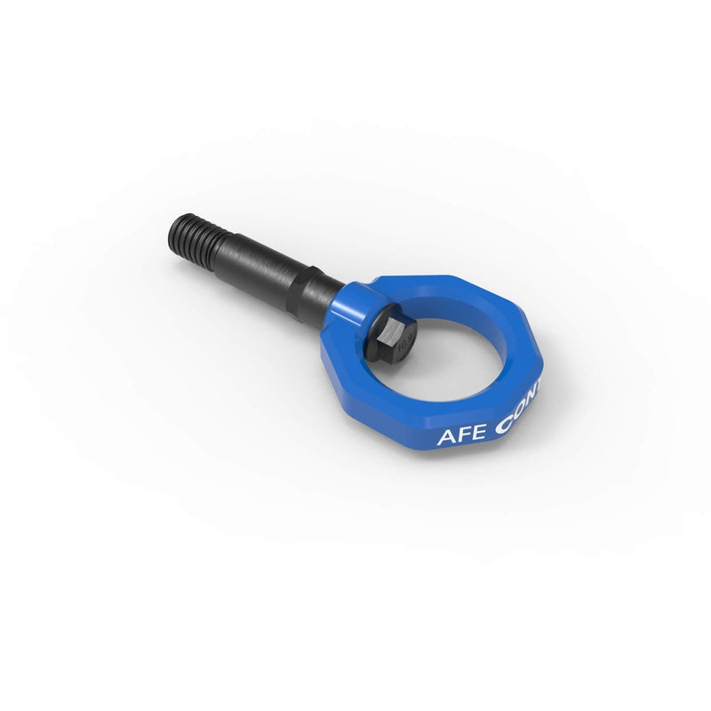 aFe Power 450-721002-L Control Series Rear Blue Powder Coated Tow Hook