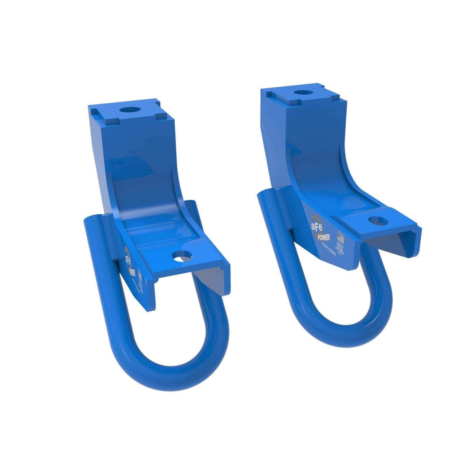 aFe Power 450-72T001-L POWER Series Front Blue Powder Coated Tow Hook