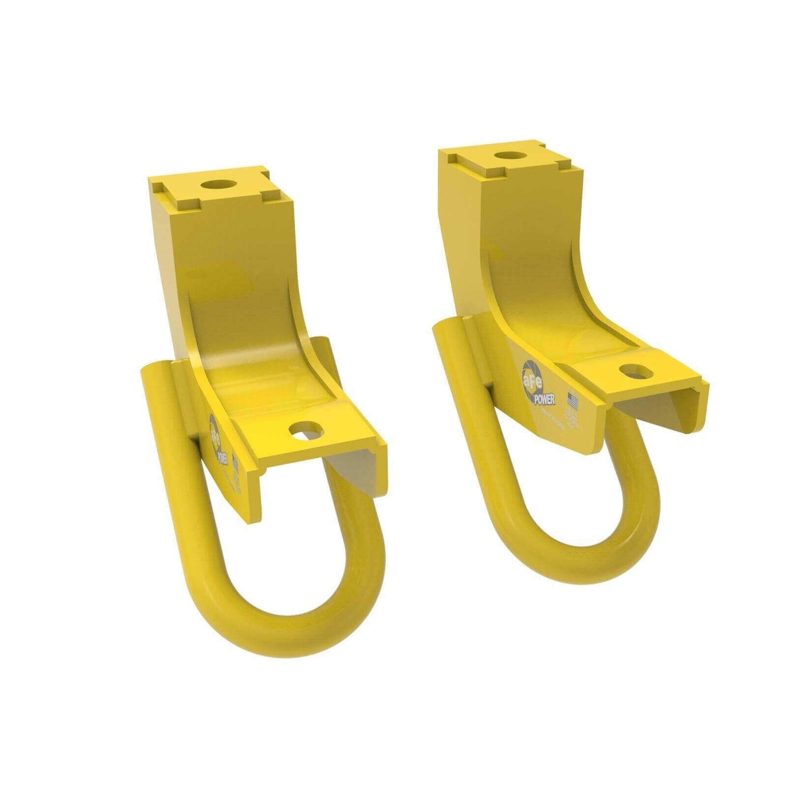 aFe Power 450-72T001-Y POWER Series Front Yellow Powder Coated Tow Hook