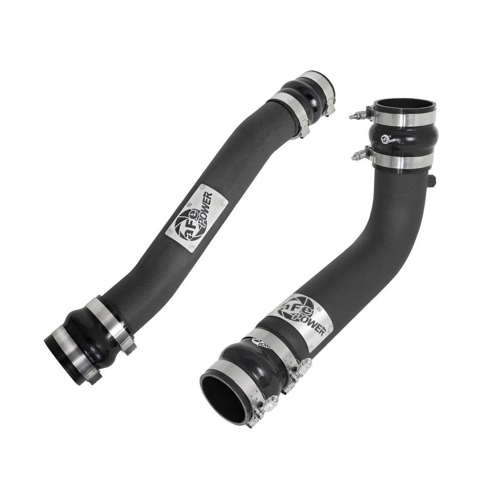 aFe Power 46-20034-B BladeRunner Intercooler Tube Combo Kit - (Hot Side - 3in. Aluminum Tube) - (Cold Side - 3.5in. Aluminum Tube) - (Powder Coat Black)