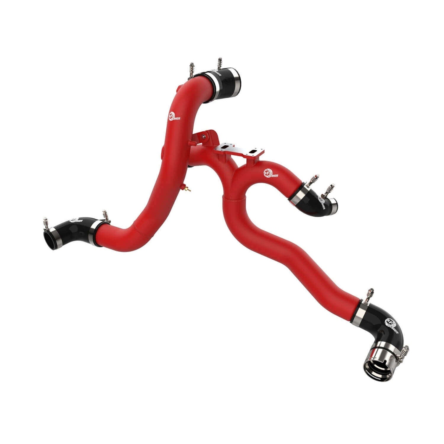 aFe Power 46-20504-R BladeRunner 3" Red Powdercoated Charge Pipe Kit