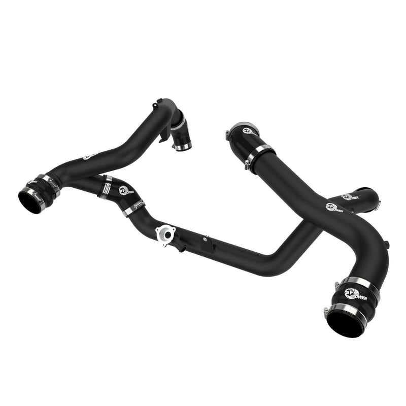 aFe Power 46-20654-B BladeRunner Black Powder Coated Aluminum Hot And Cold Charge Pipe Kit
